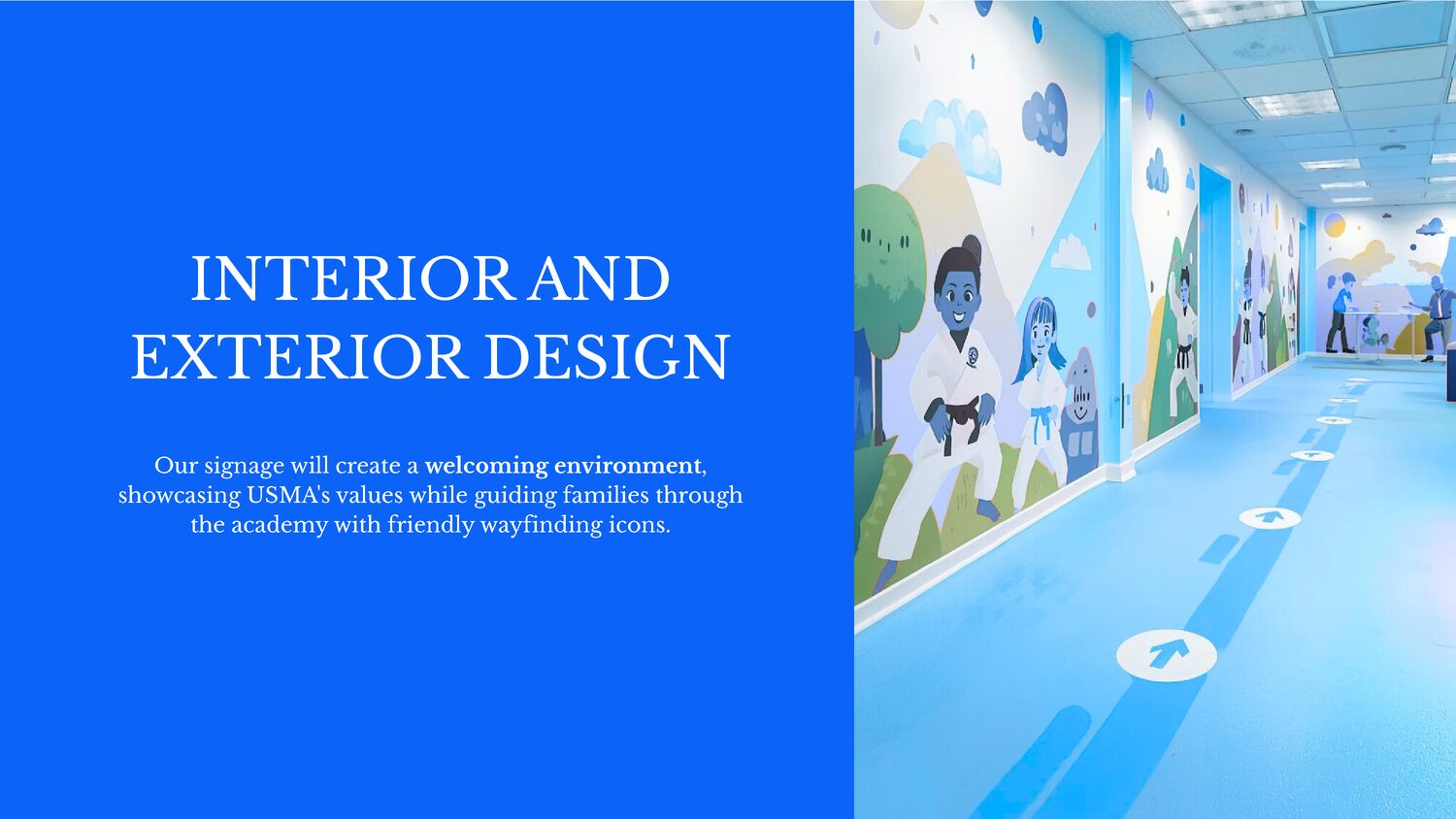 USMA academy interior and identity